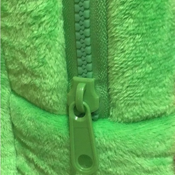 NEW Pack Mates Fuzzy Backpack, Embroidered, Glittery “OMGosh”, Green - Picture 11 of 13